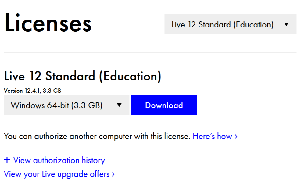 Ableton Live 12 Standard EDU